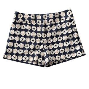 Loft Navy Daisy Print Shorts 2